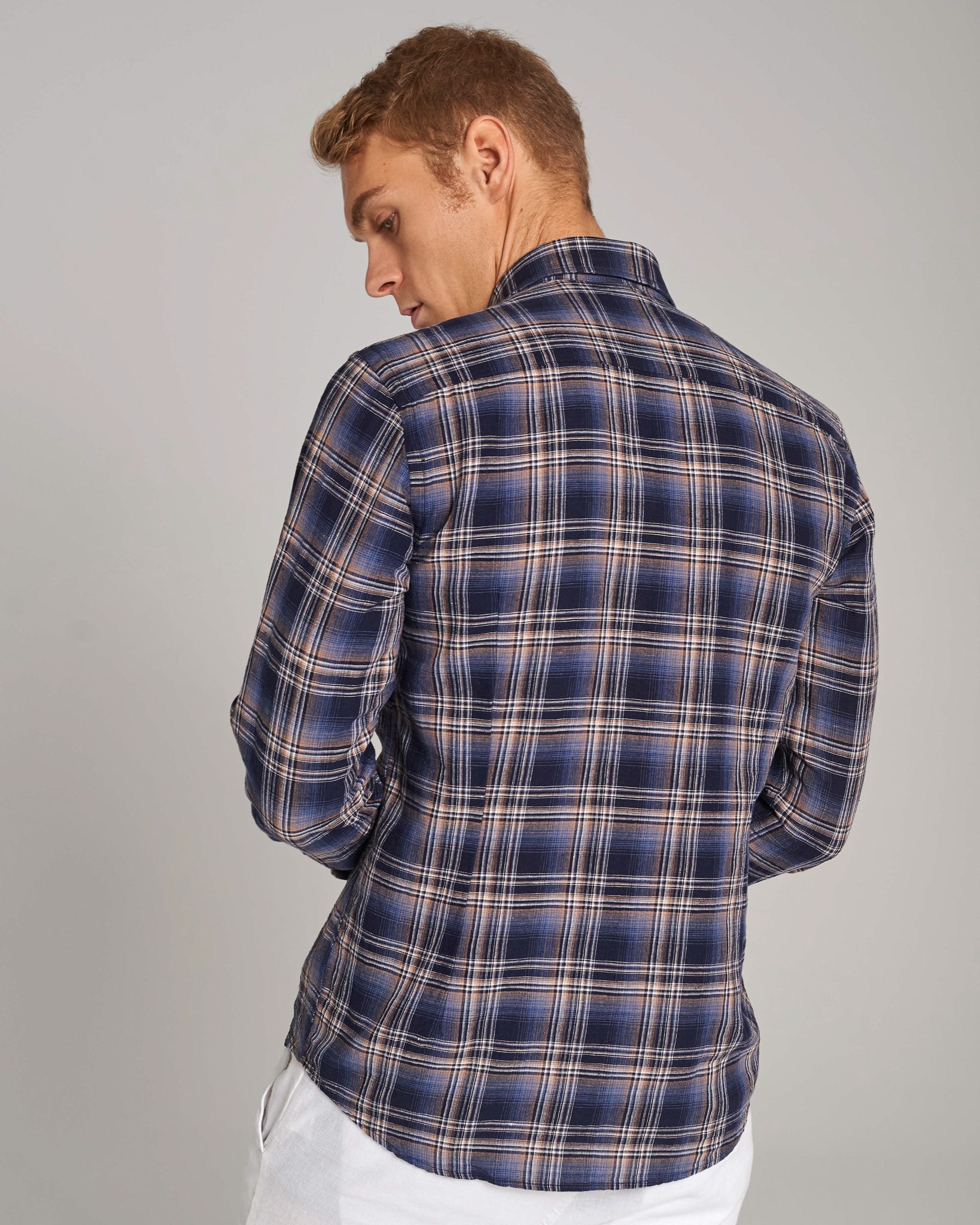 BS Pierre Casual Modern Fit Skjorte - Dark Blue