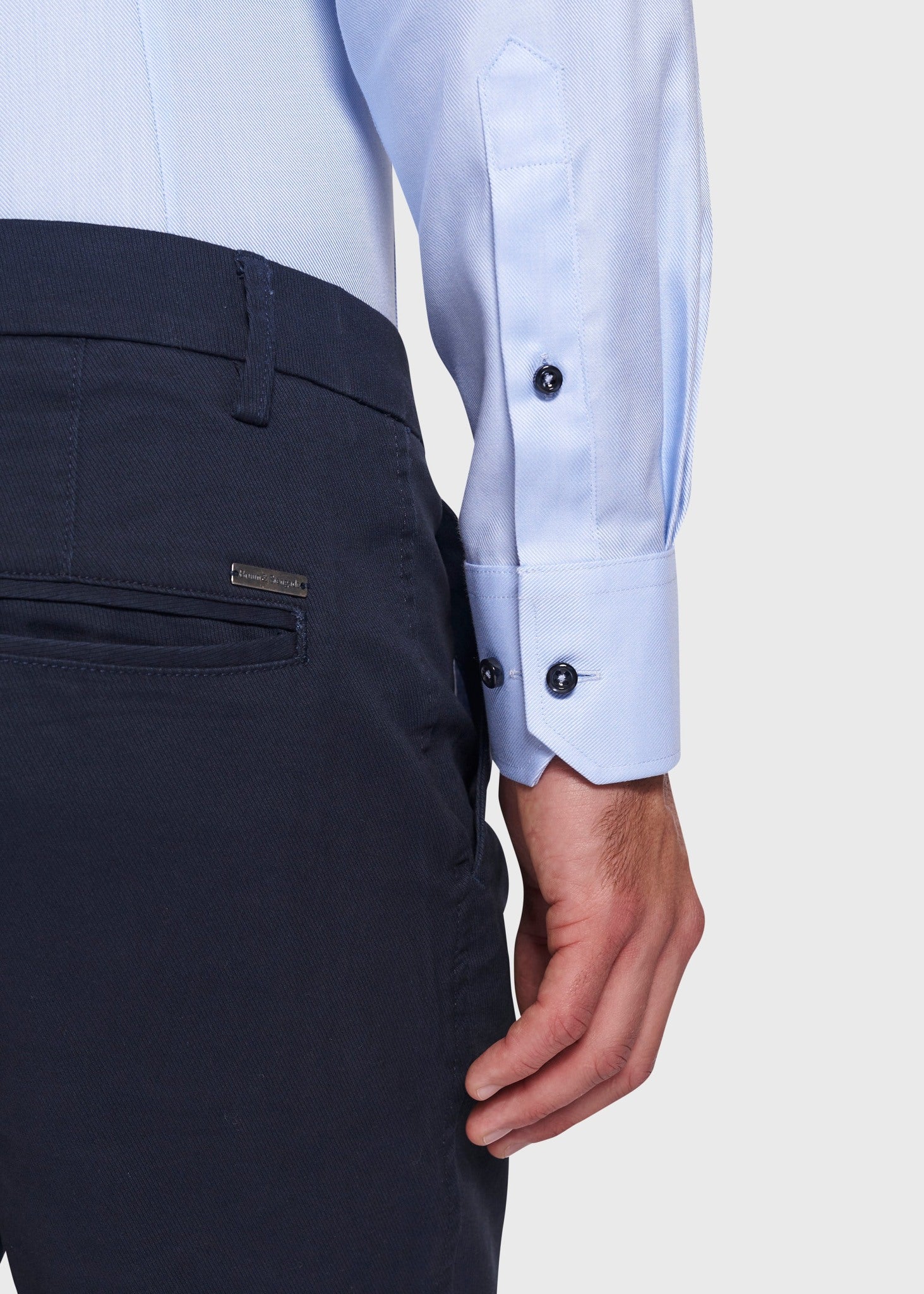 BS Huber Slim Fit Skjorte - Light Blue