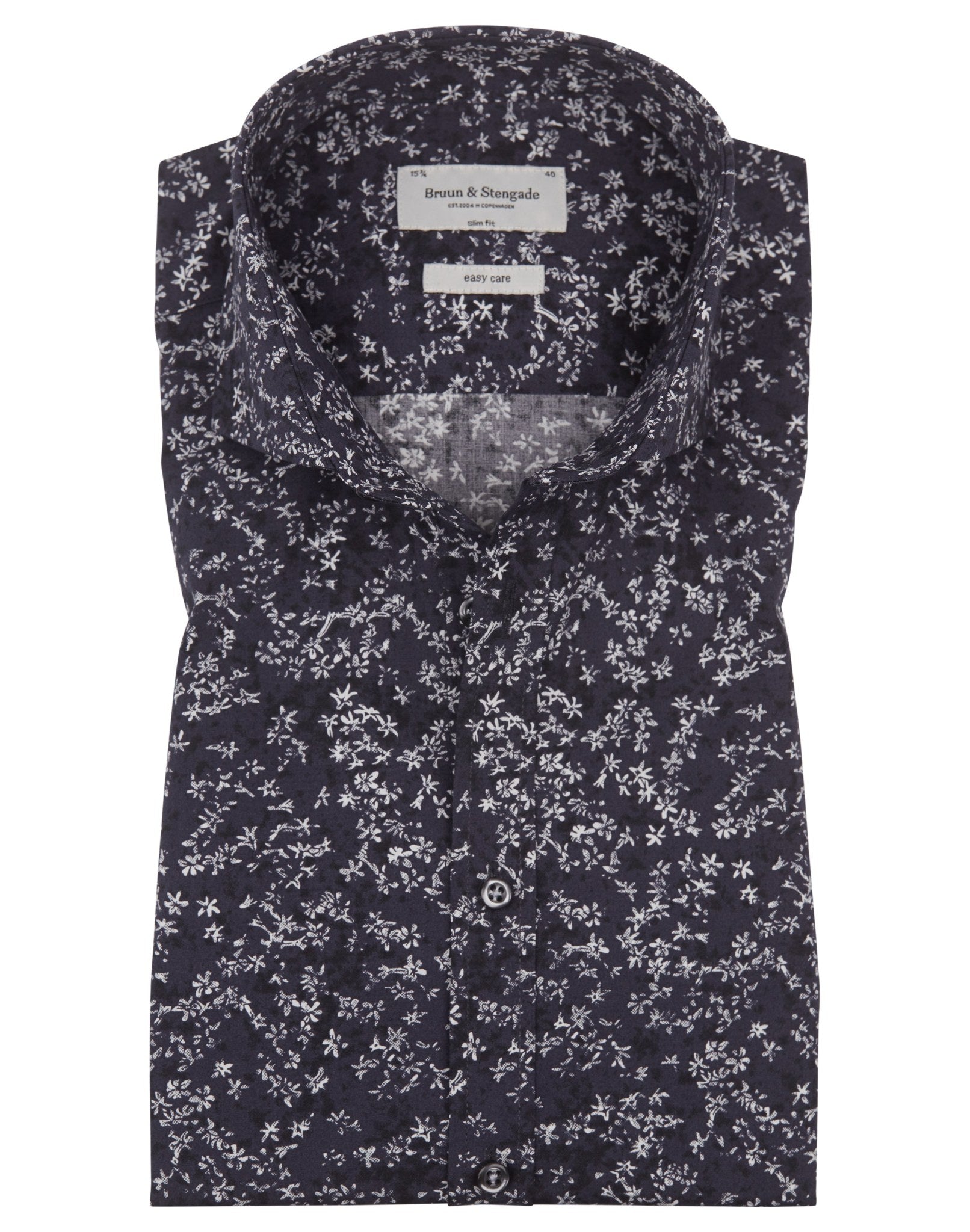 BS Jackson Slim Fit Skjorte - Navy