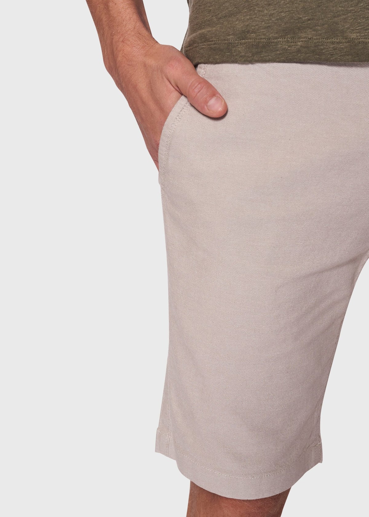 BS James Slim Fit Shorts - Beige