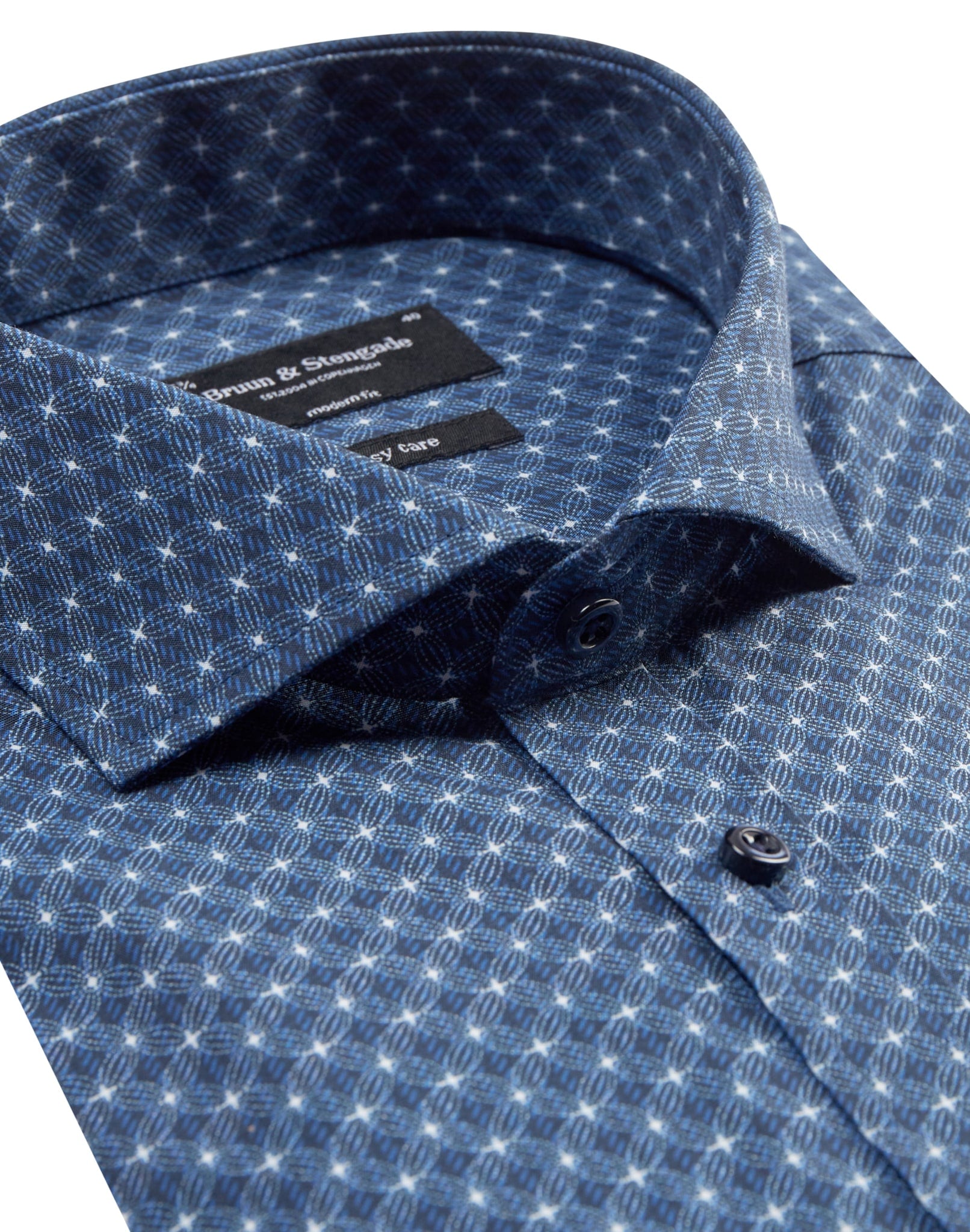 BS Jamie Modern Fit Skjorte - Dark Blue
