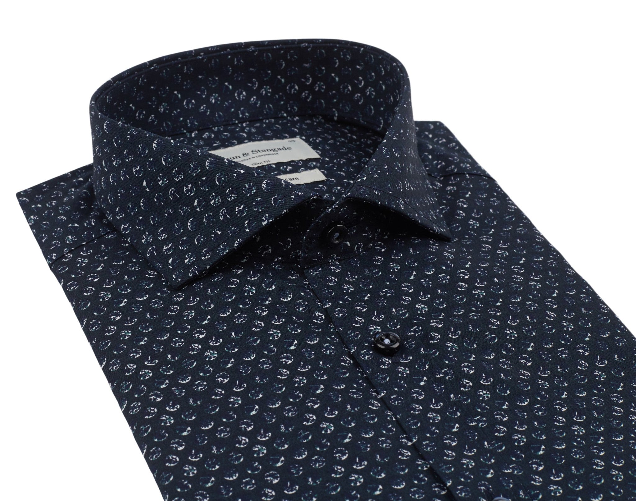 BS Jax Slim Fit Skjorte - Navy