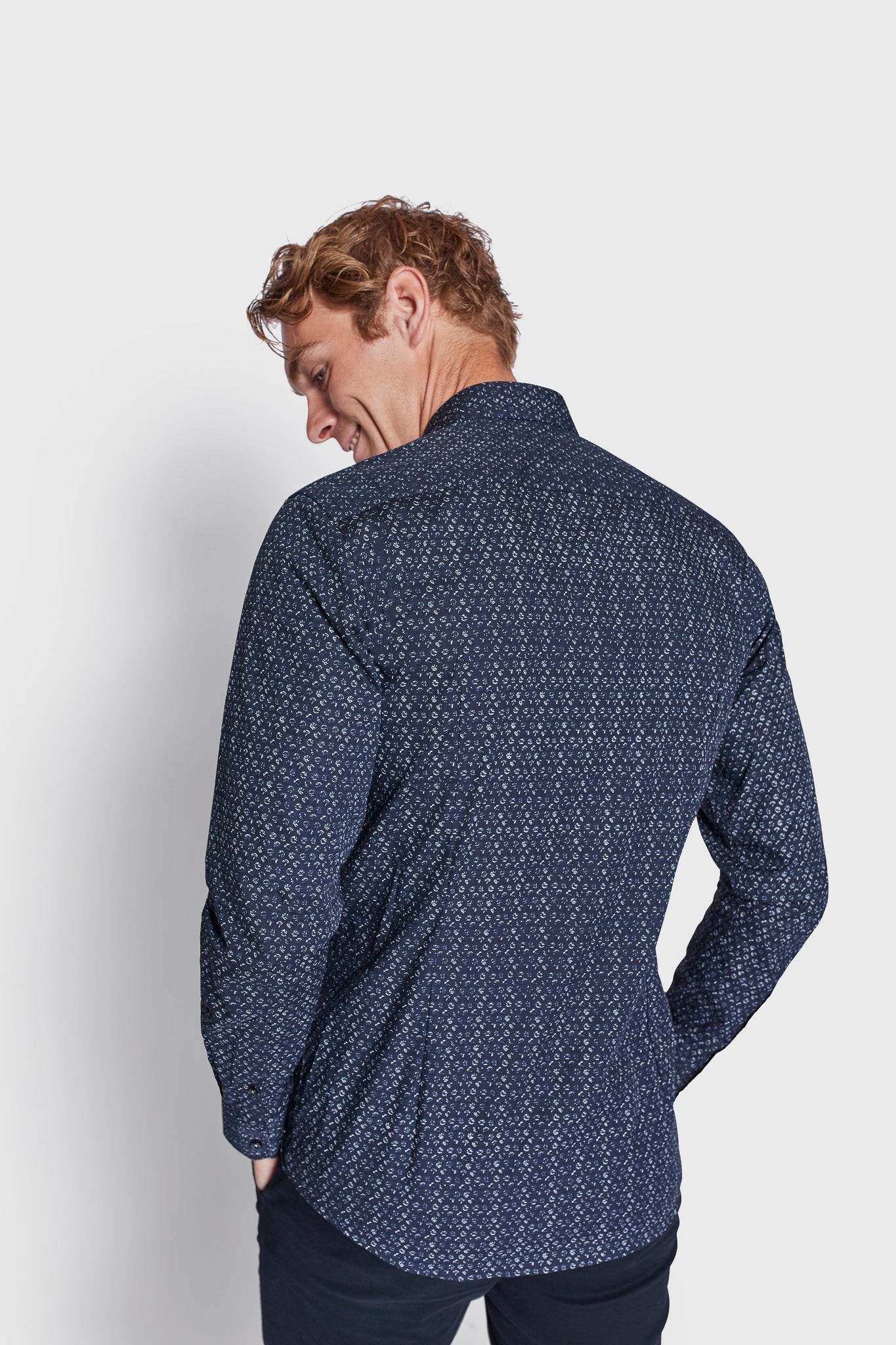 BS Jax Slim Fit Shirt - Navy