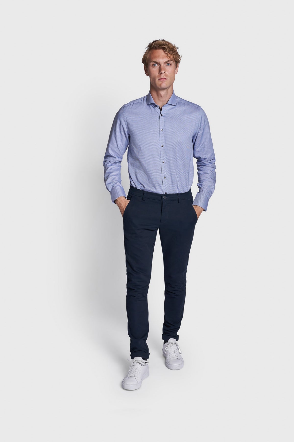 BS Jazo Modern Fit Skjorte - Blue