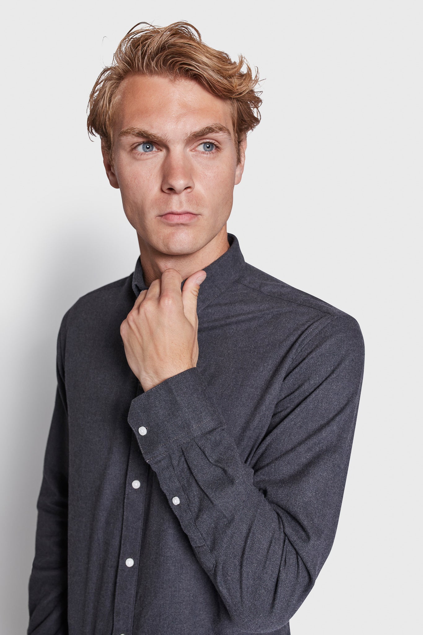 BS Ebruma Casual Modern Fit Skjorte - Dark Grey