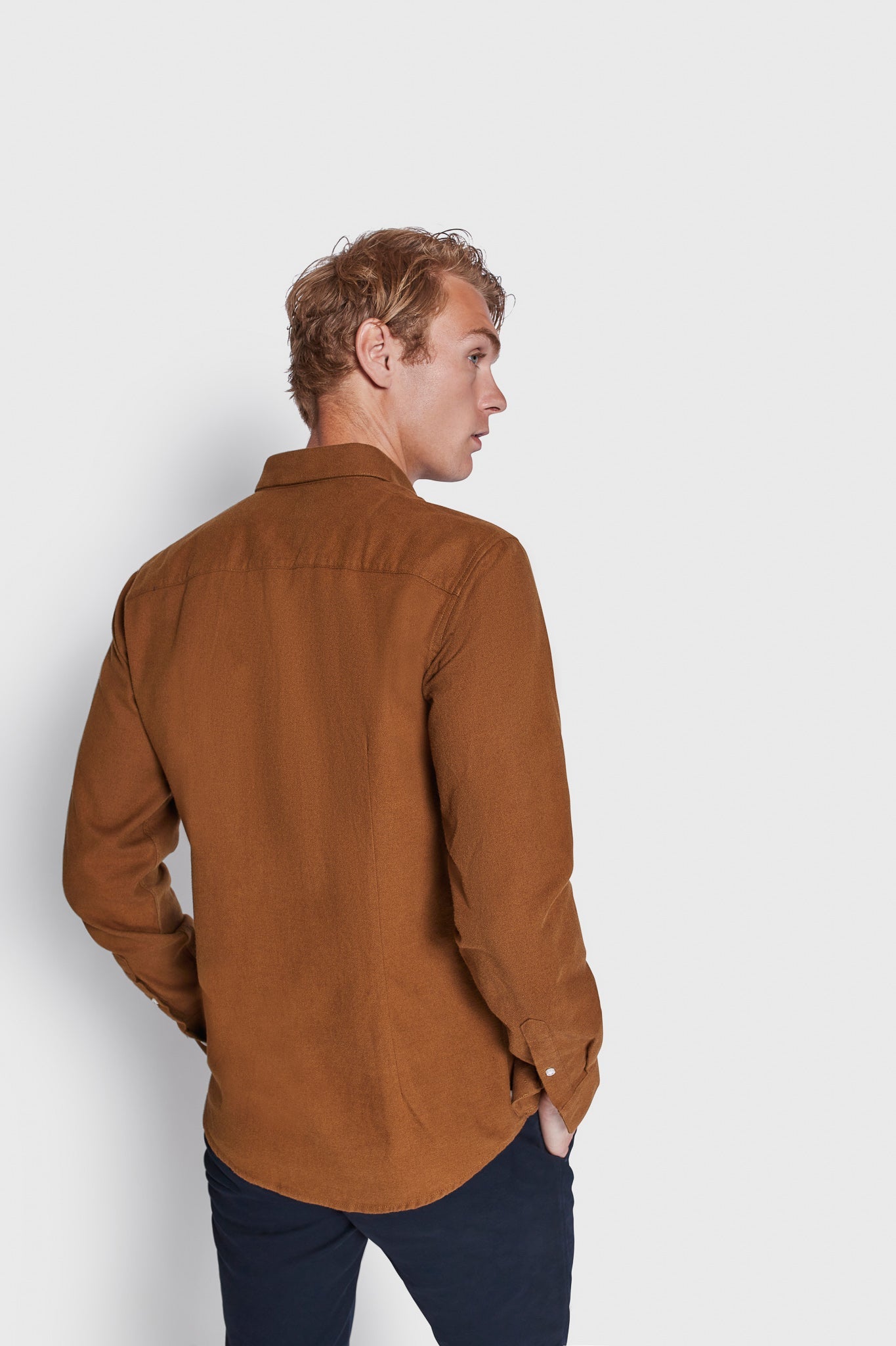 BS Ebruma Casual Modern Fit Skjorte - Ochre