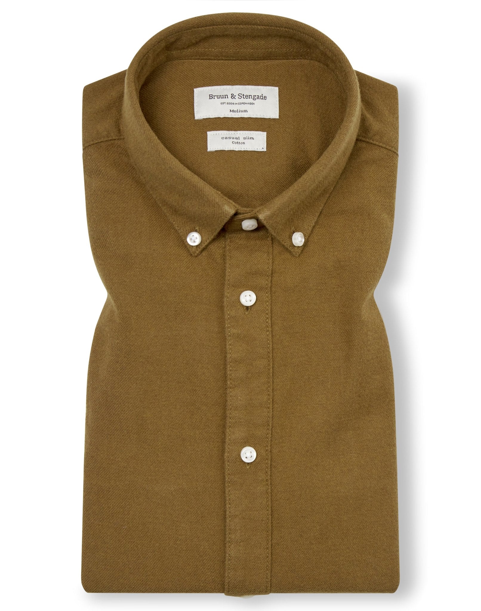 BS Jobe Casual Slim Fit Skjorte - Ochre
