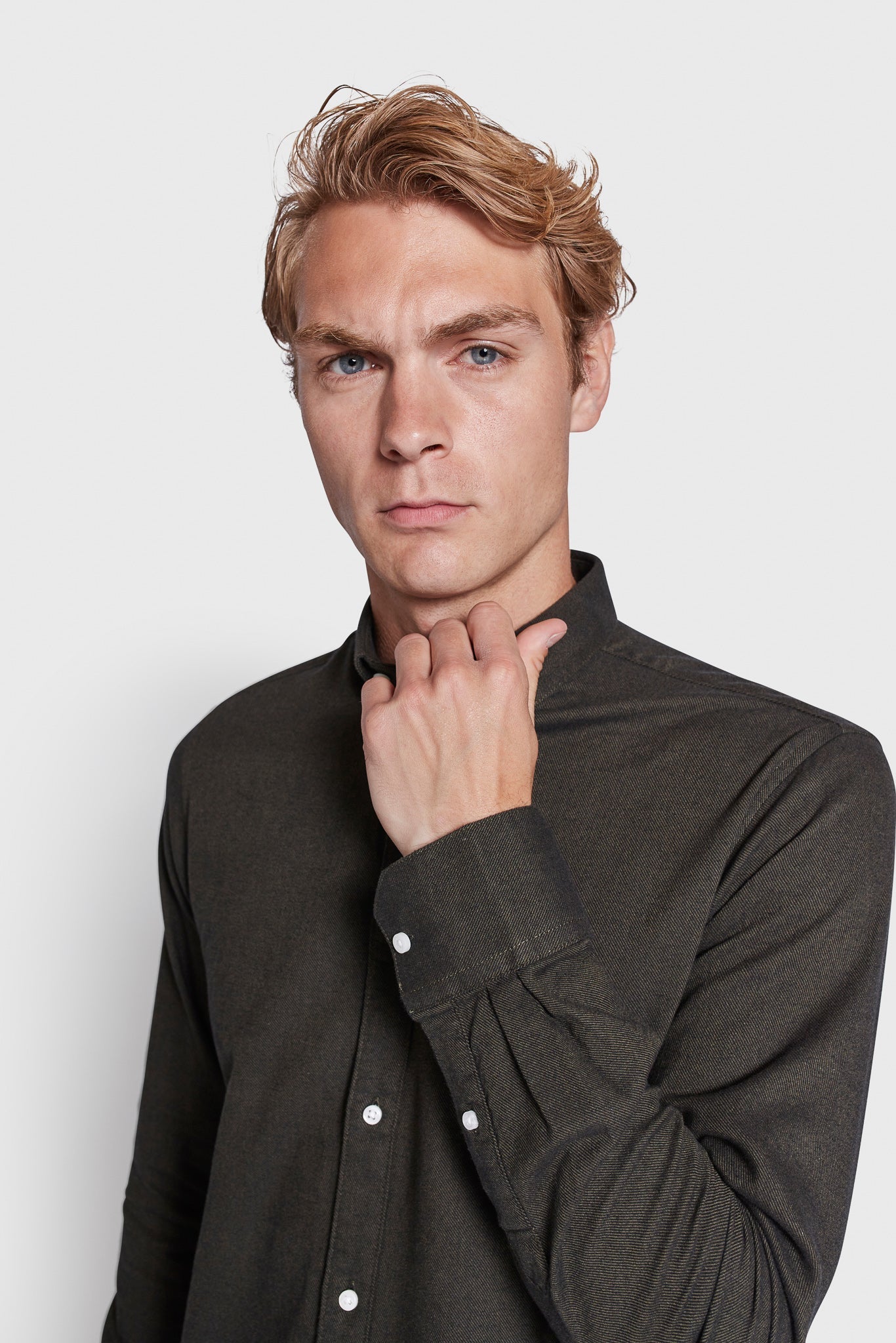 BS Ebruma Casual Modern Fit Skjorte - Dark Green