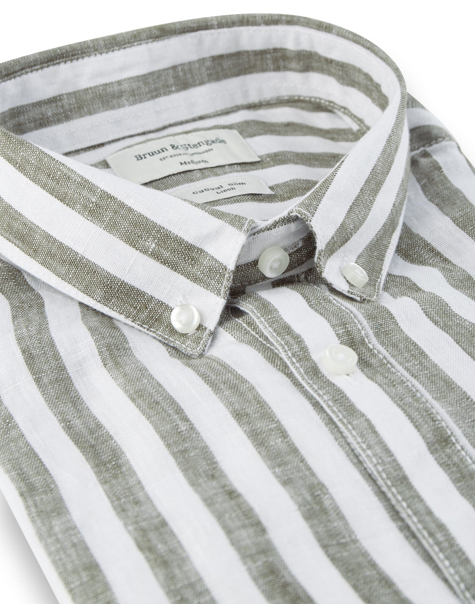 BS Kumamoto Slim Fit Skjorte - Army
