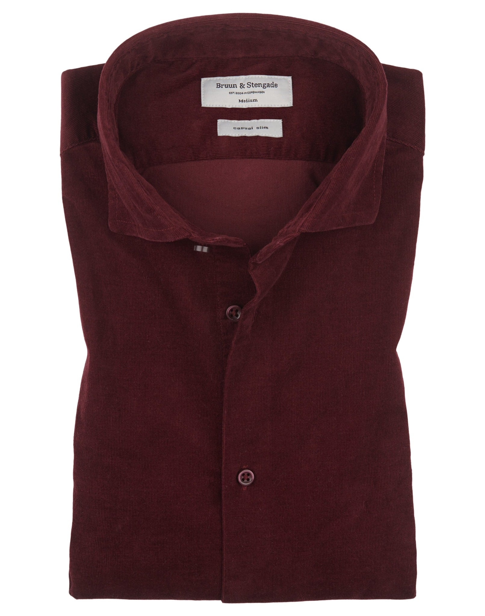 BS Kyoto Slim Fit Skjorte - Bordeaux