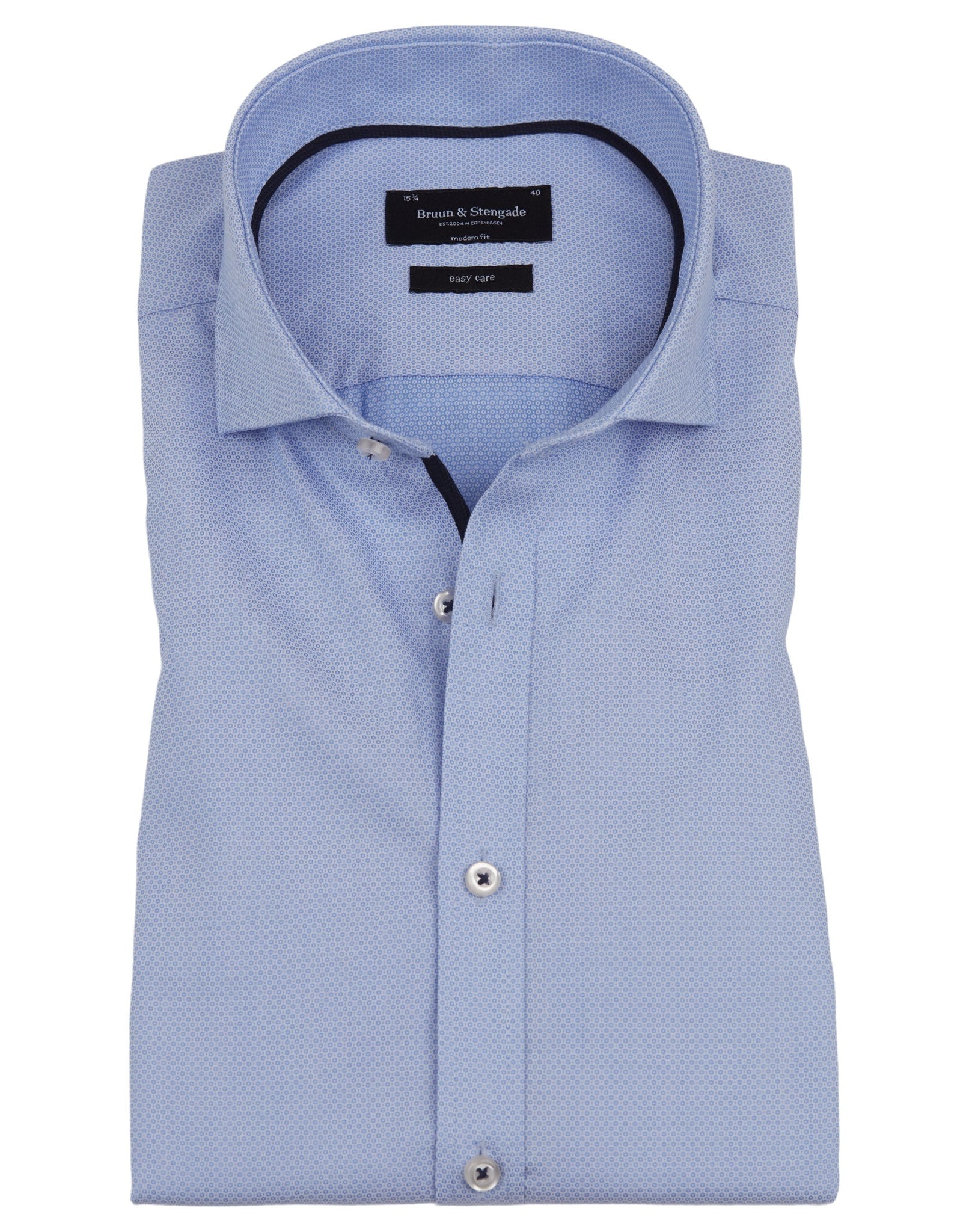 BS Lato Modern Fit Skjorte - Light Blue