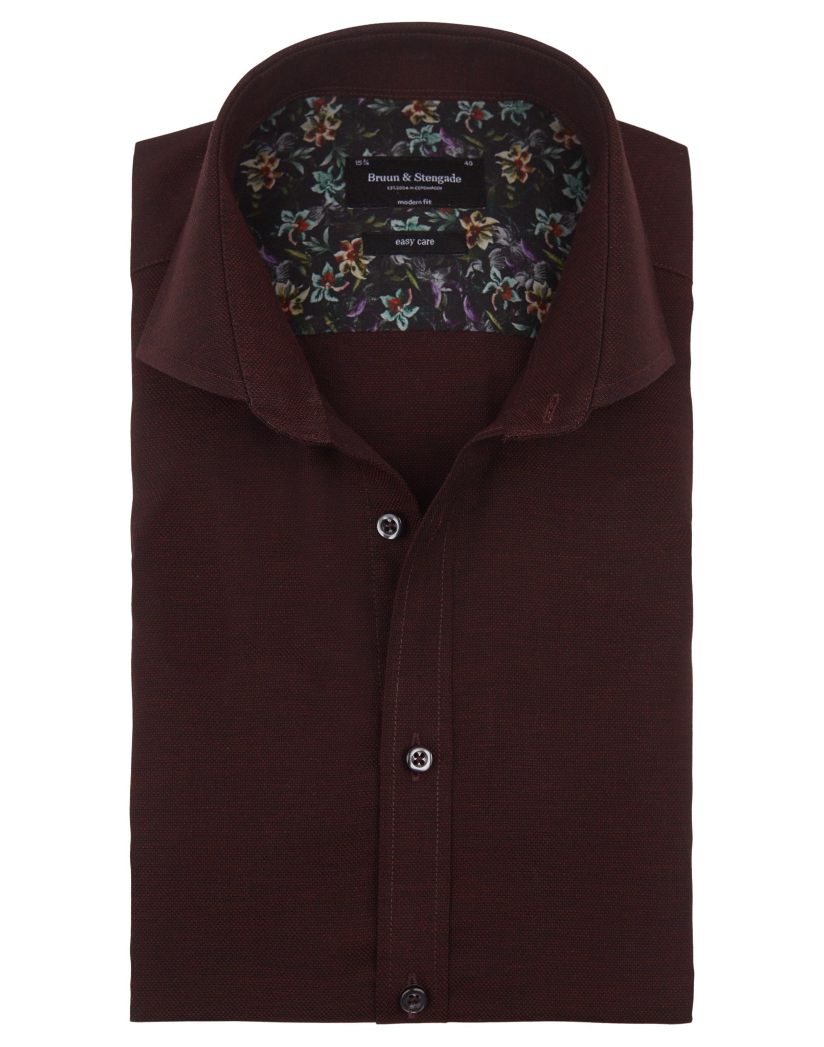 BS Maquire Modern Fit Skjorte - Bordeaux