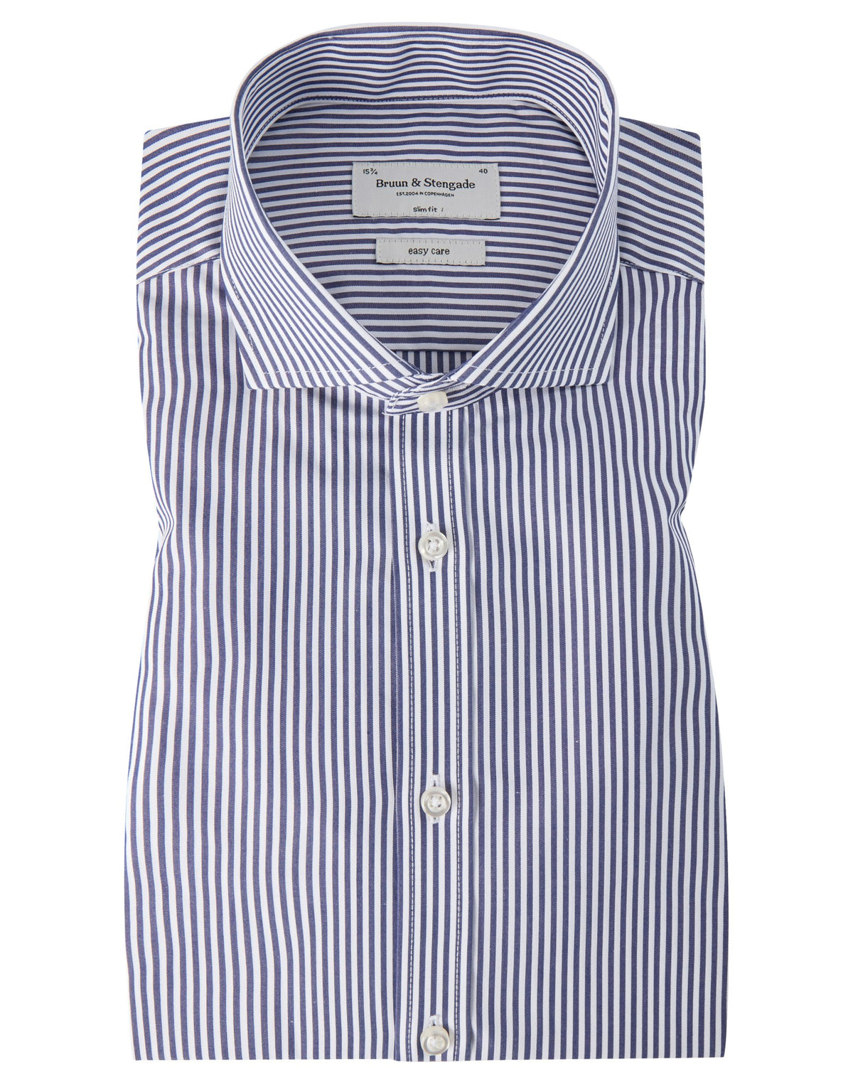 BS Matthew Slim Fit Shirt Dark Blue - Dark Blue