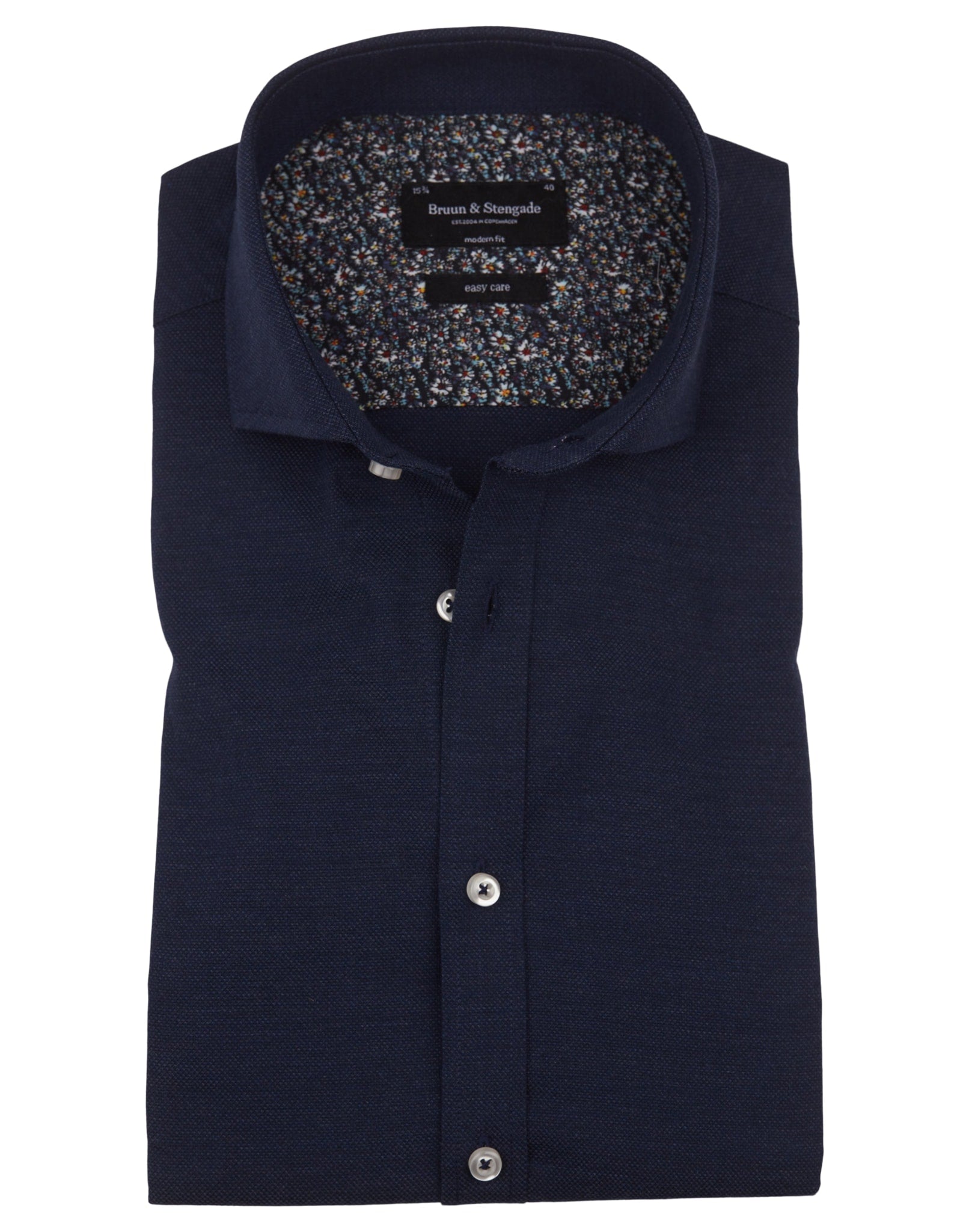 BS Nelson Modern Fit Skjorte - Navy