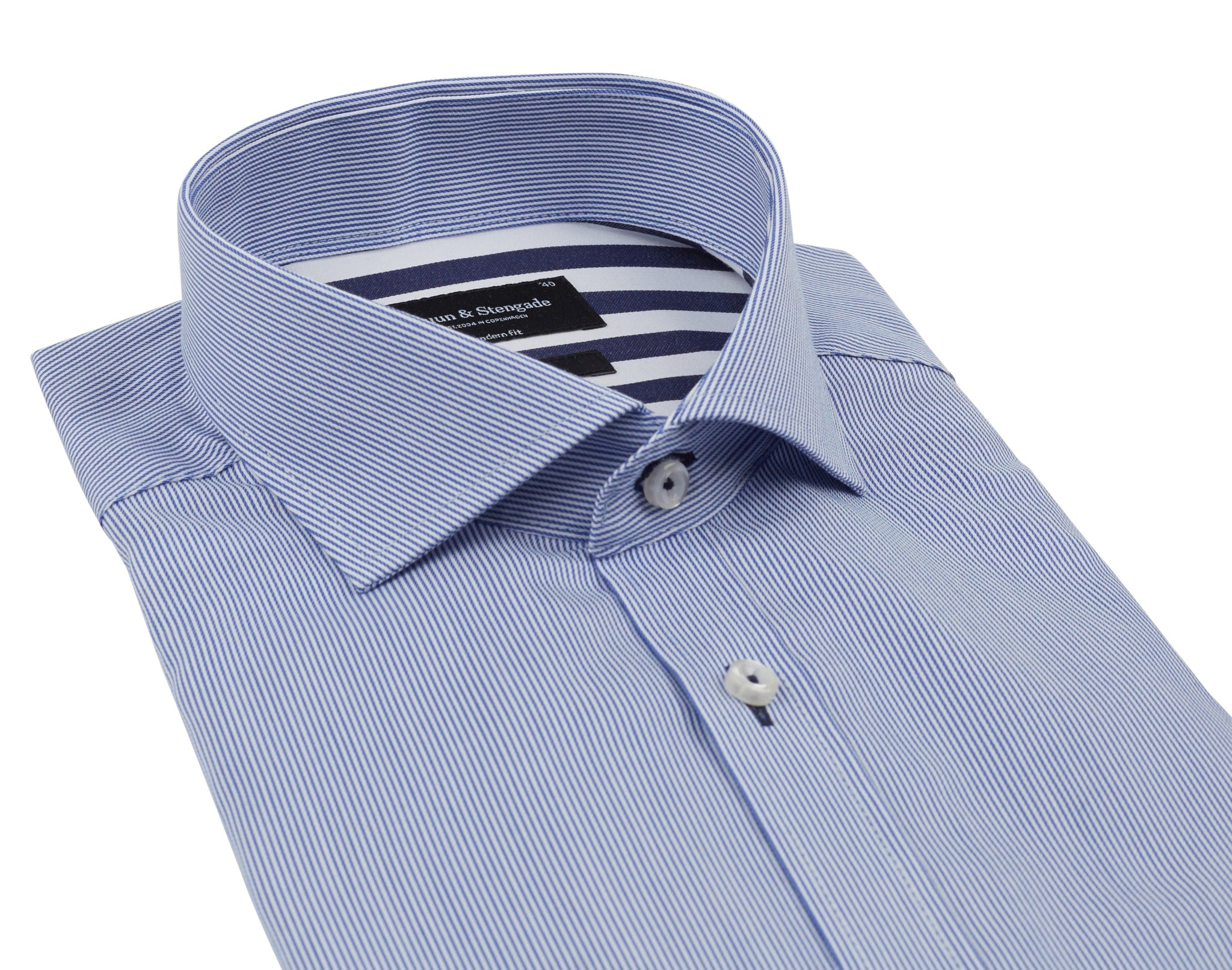 BS Niles Modern Fit Skjorte - Blue