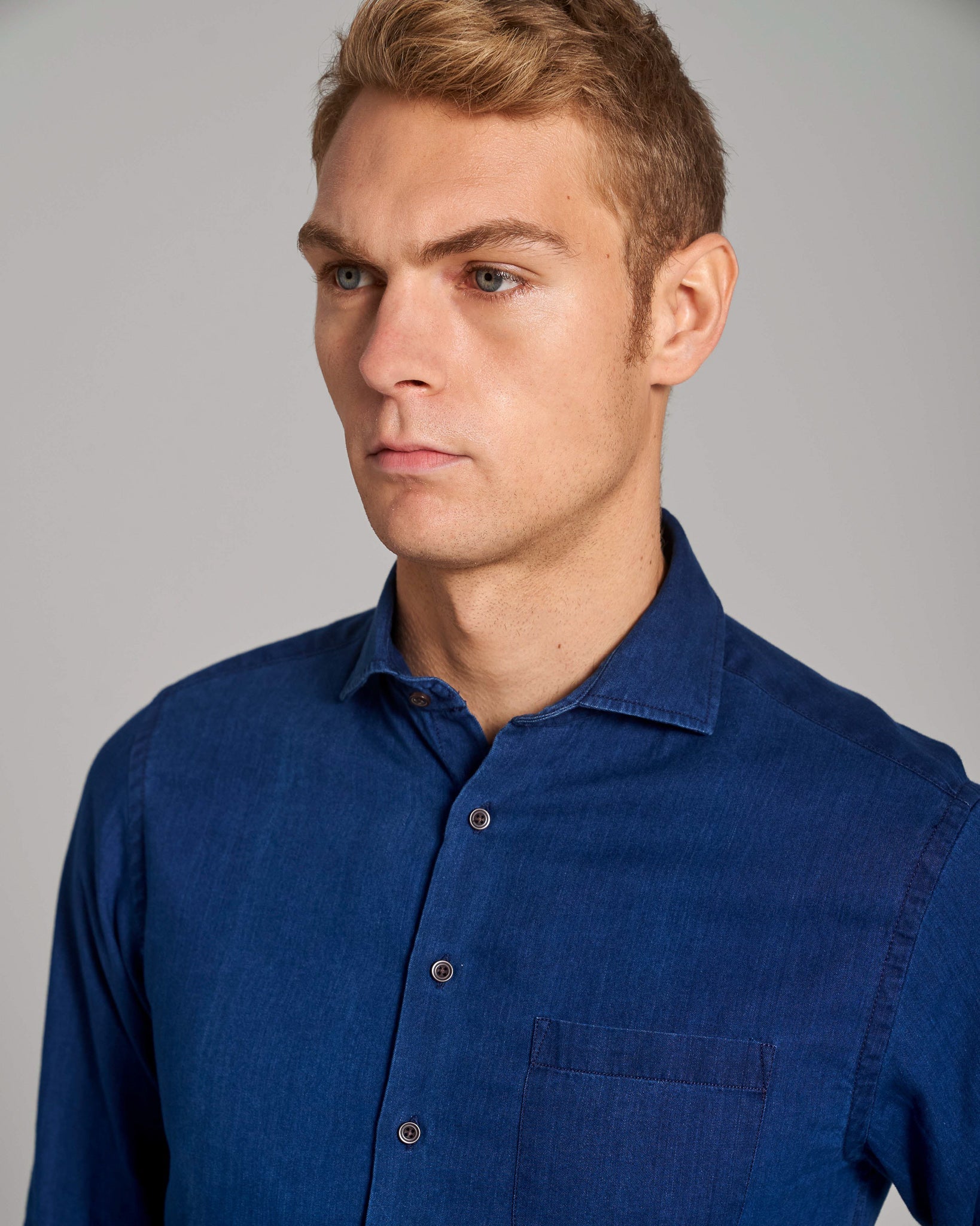BS Lando Casual Modern Fit Skjorte - Indigo