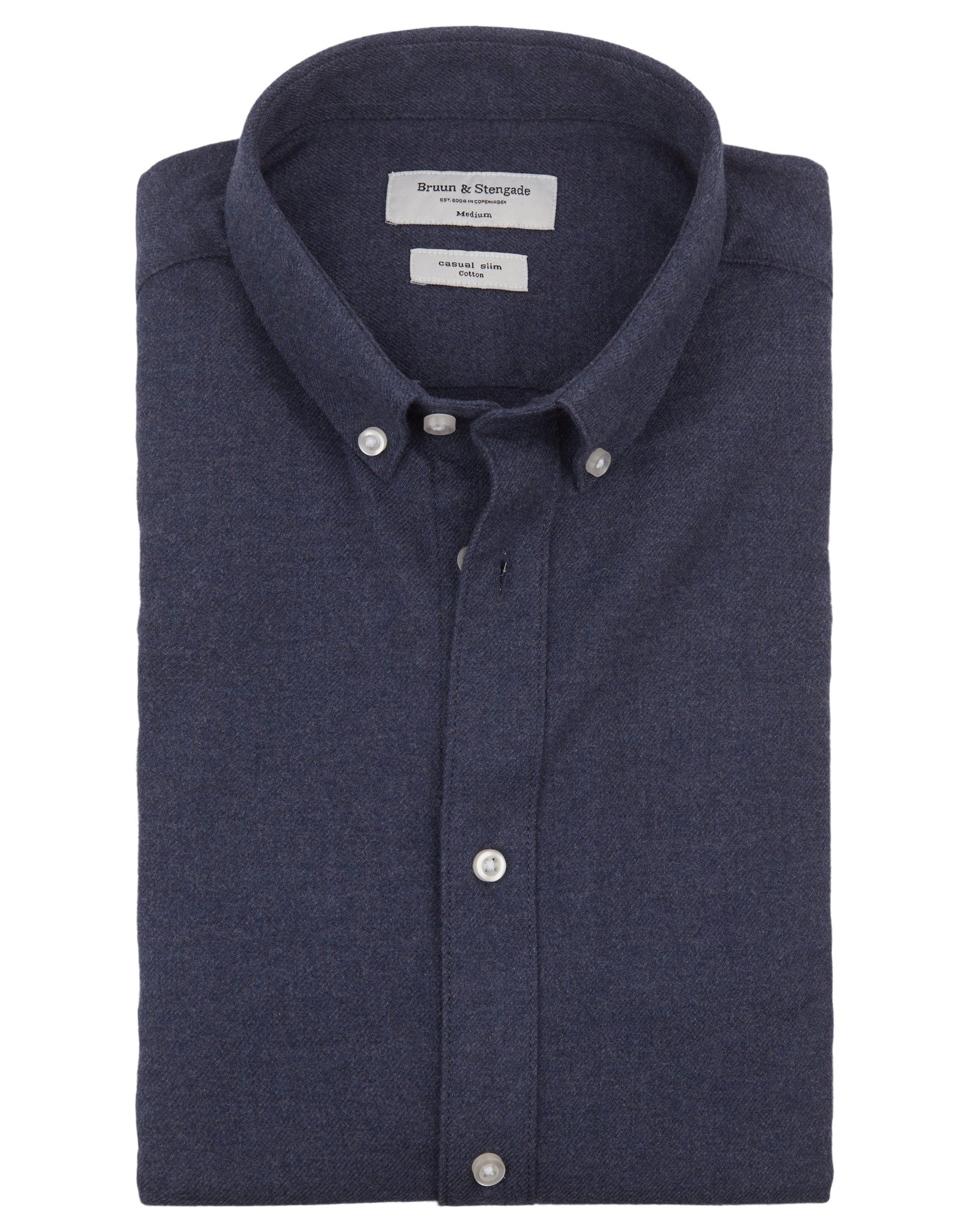 BS Osaka Slim Fit Skjorte - Blue