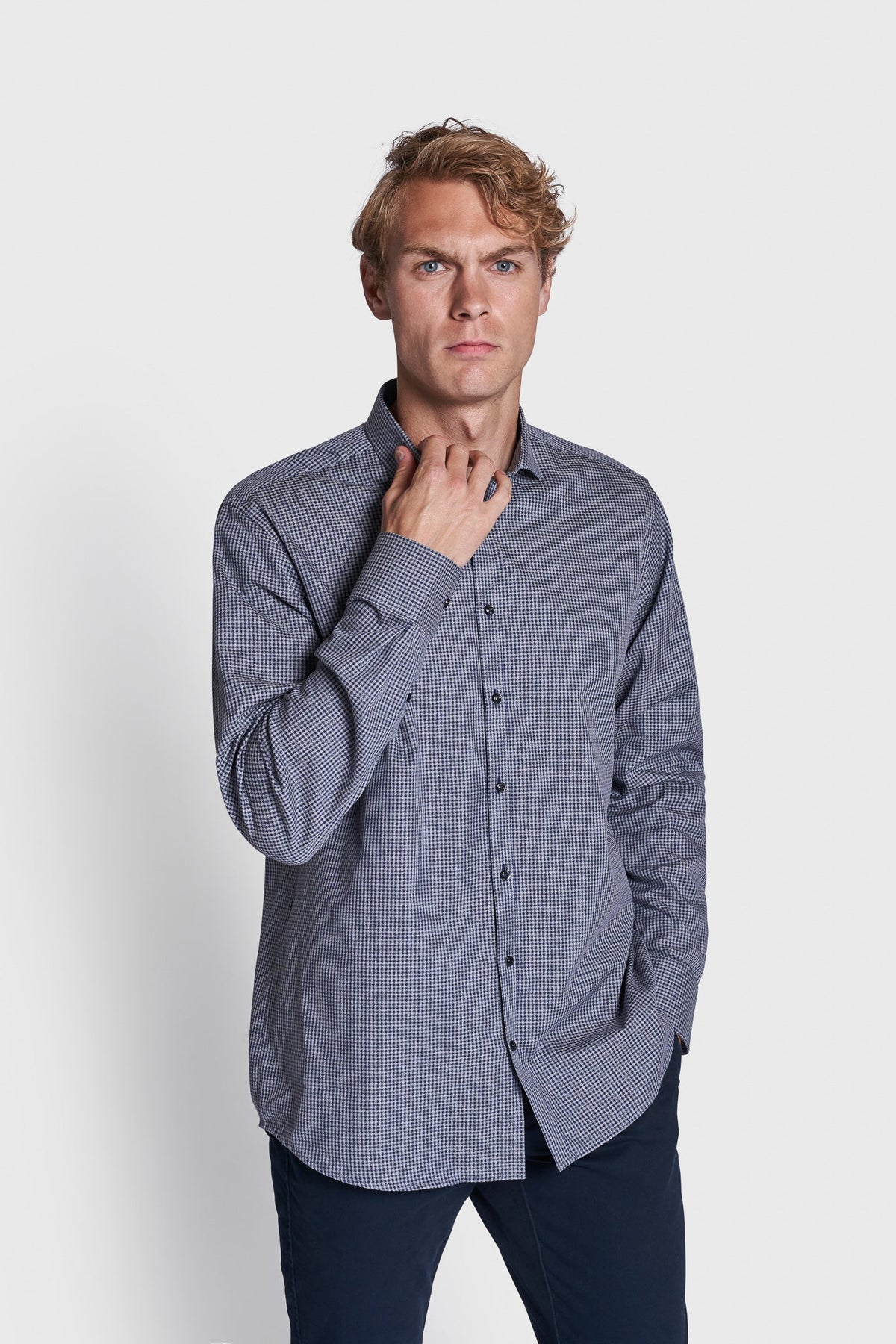 BS Oxblade Modern Fit Skjorte - Blue