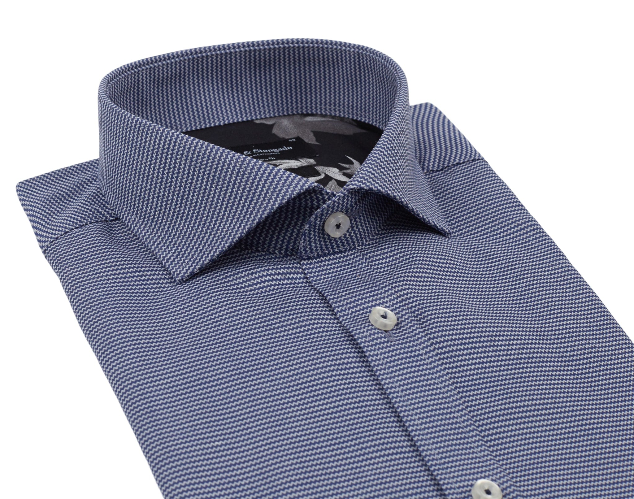 BS Peters Modern Fit Skjorte - Navy