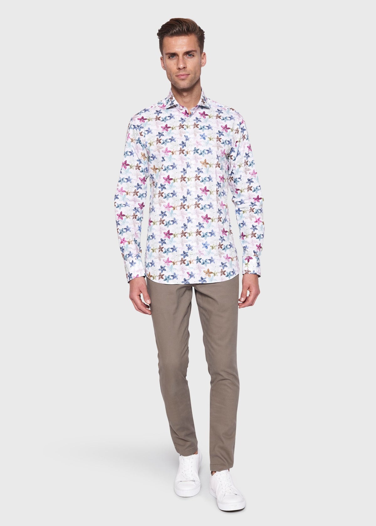 BS Porter Slim Fit Shirt - White