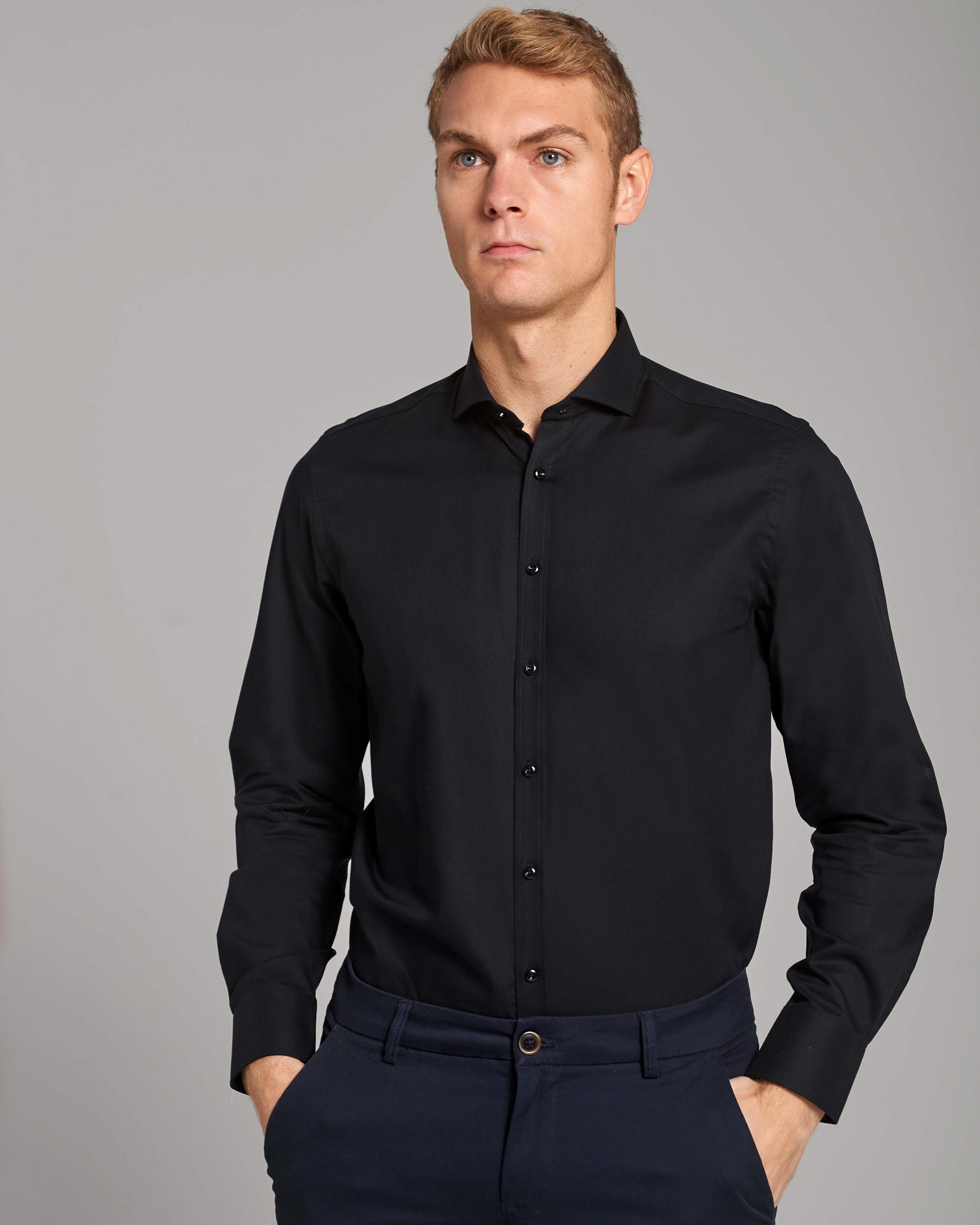 BS Raphael Modern Fit Shirt - Black