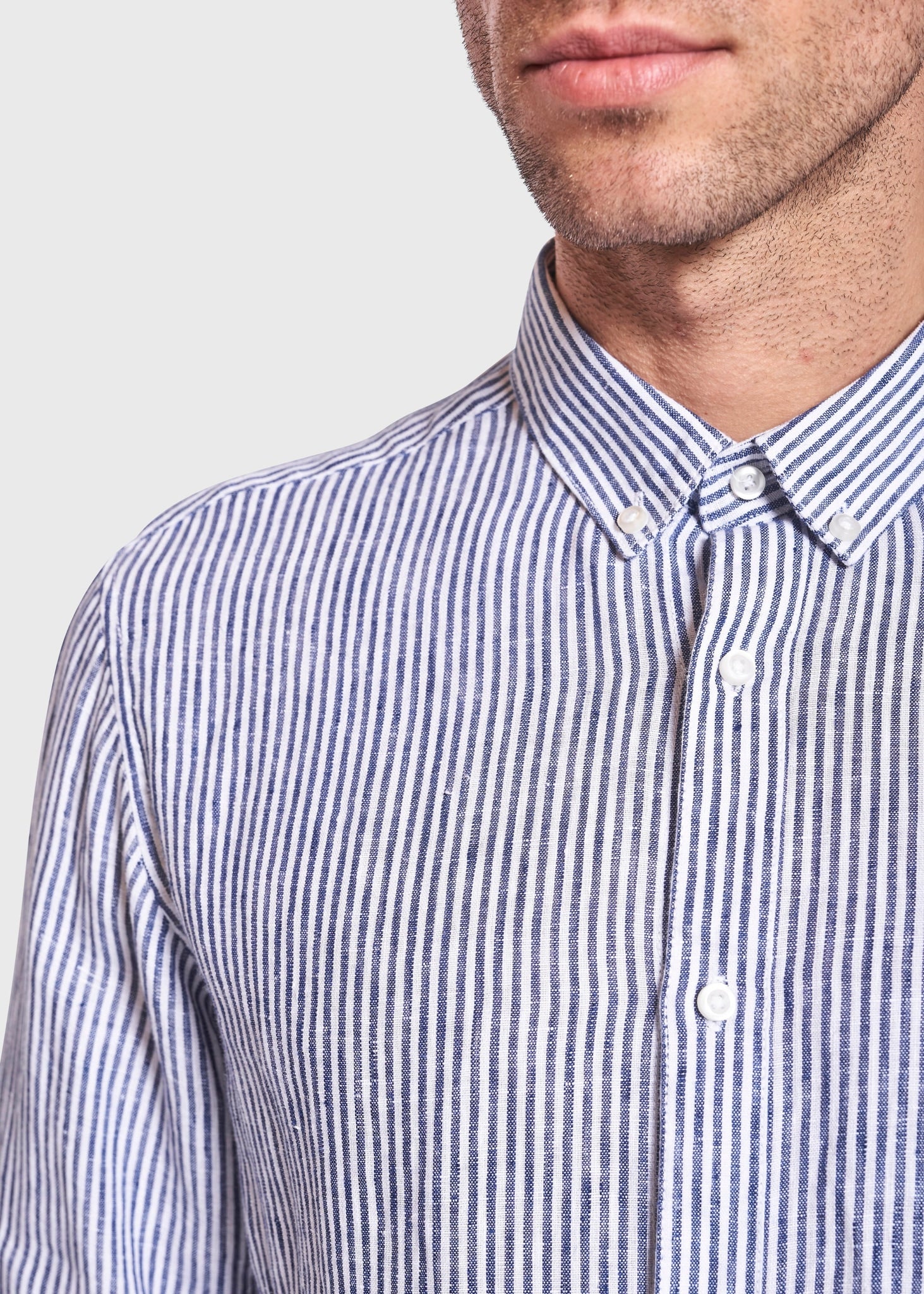BS Saga Modern Fit Skjorte - Dark Blue