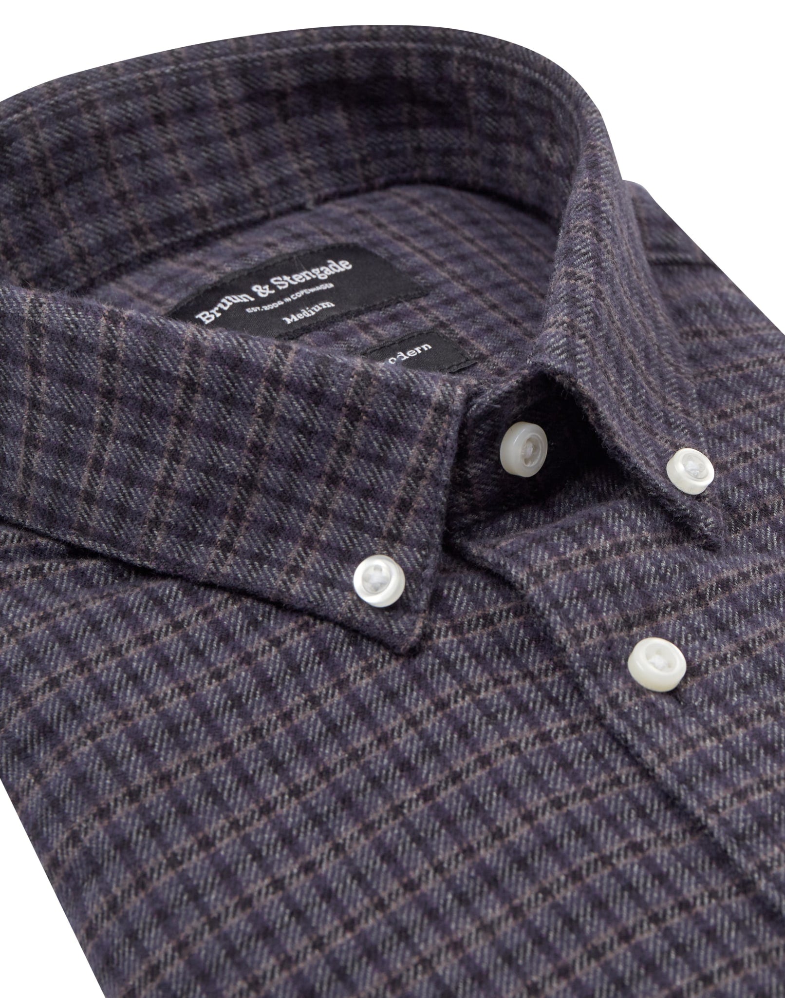 BS Sanneh Casual Modern Fit Skjorte - Thunder