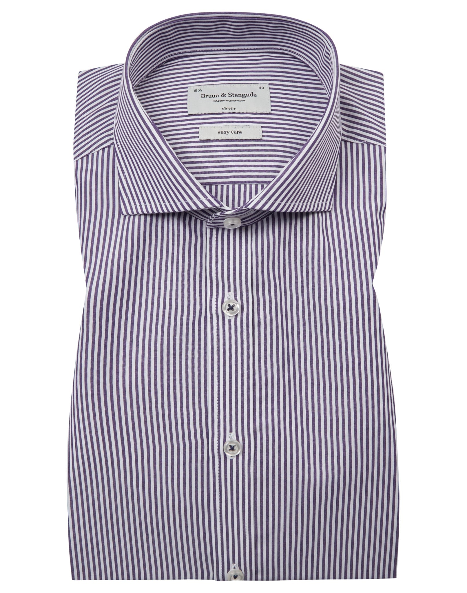 BS Serdar Slim Fit Skjorte - Purple