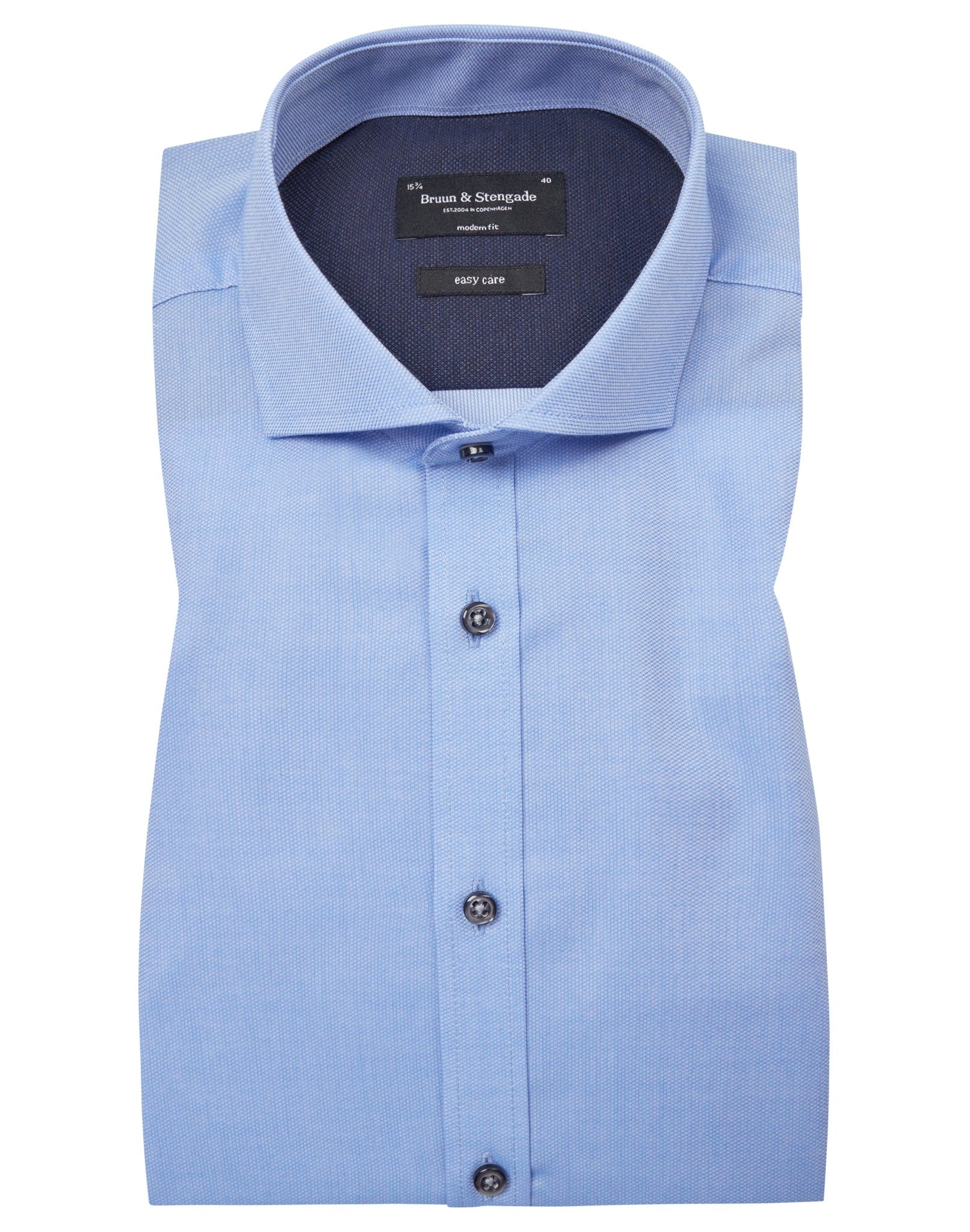 BS Serge Modern Fit Skjorte - Blue
