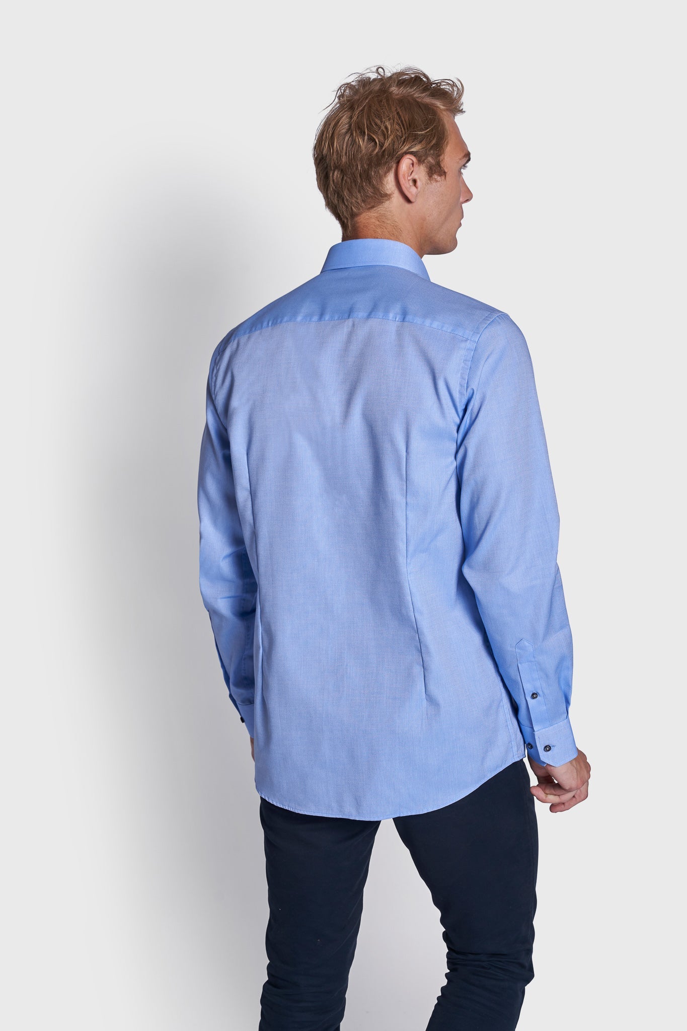 BS Serge Modern Fit Skjorte - Blue