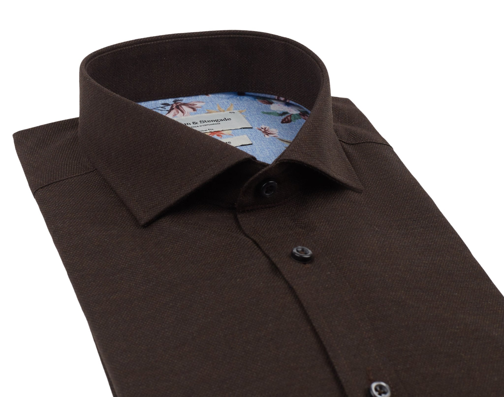 BS Skogstrom Slim Fit Skjorte - Brown
