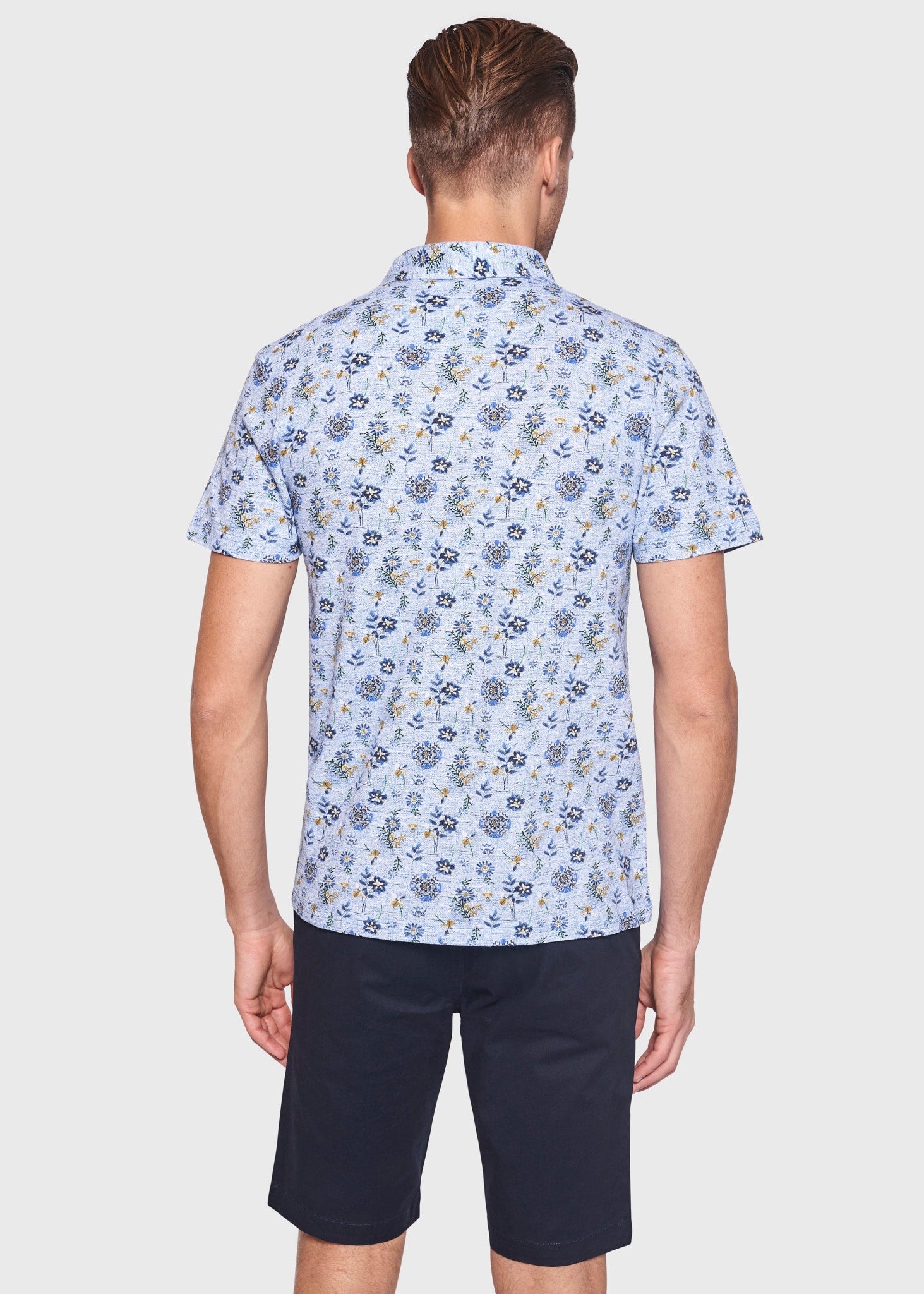 BS Subbu Regular Fit Polo - Light Blue