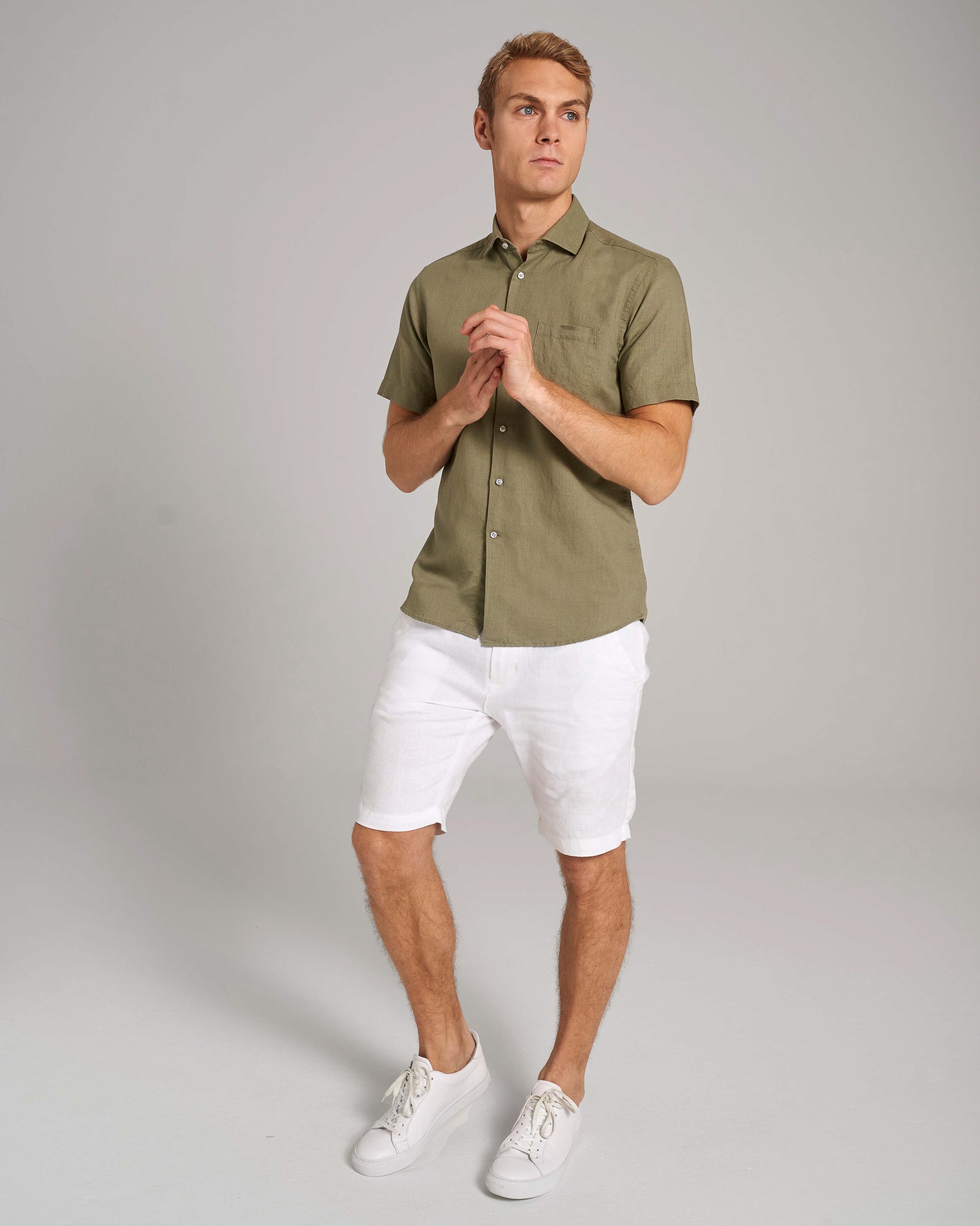 BS Max Casual Modern Fit Skjorte - Army