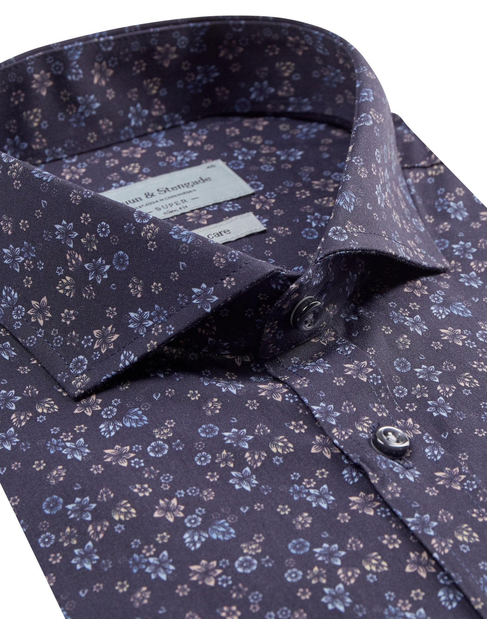 BS Viska Super Slim Fit Skjorte - Navy