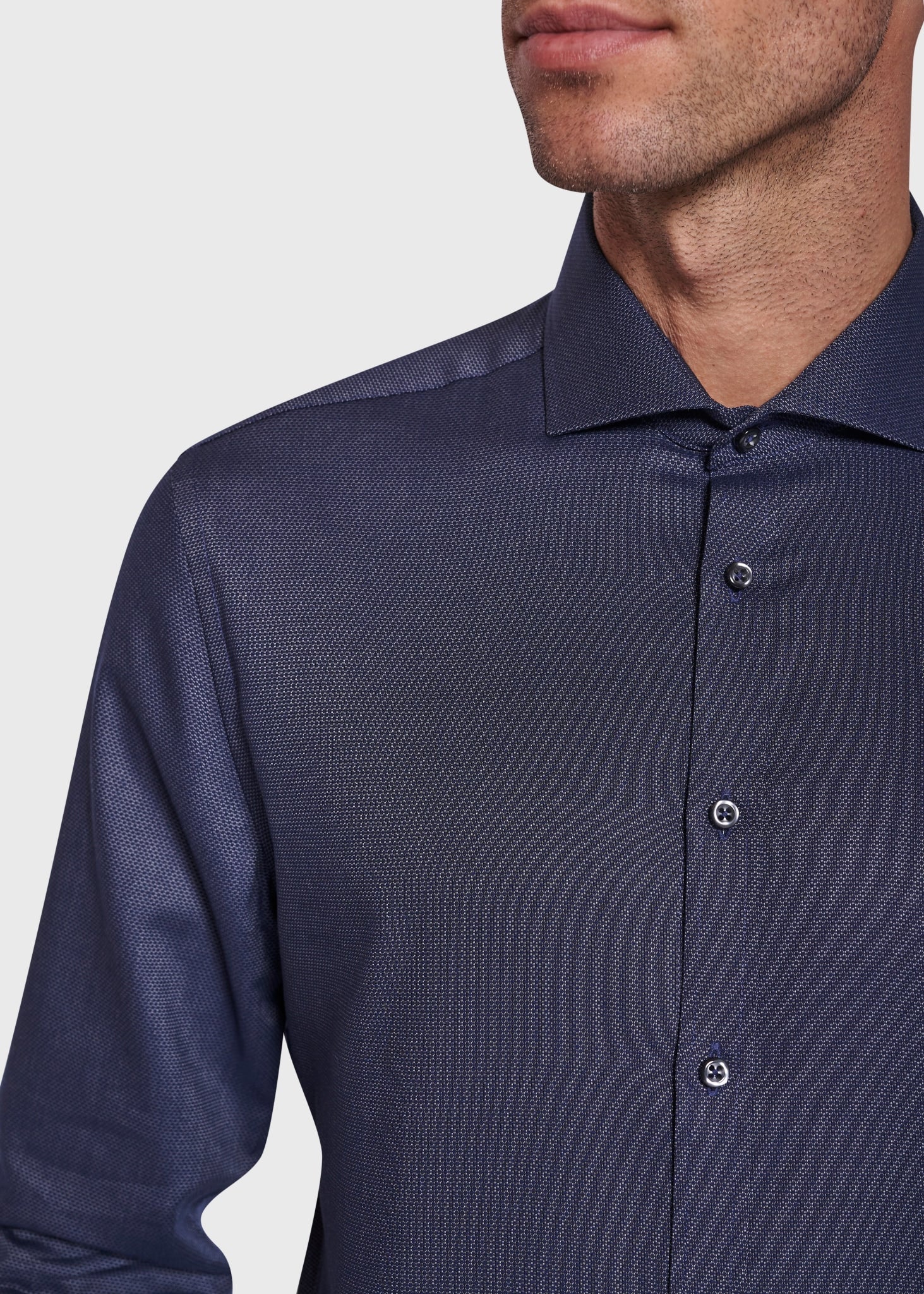 BS Wan Super Slim Fit Skjorte - Dark Blue