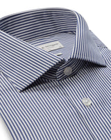 BS Mackenzie Slim Fit Shirt - Navy/White