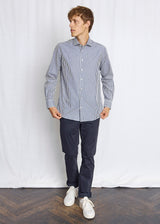 BS Rodriguez Slim Fit Shirt - Navy/White