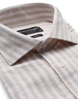 BS O'Sullivan Casual Modern Fit Shirt - Sand/White