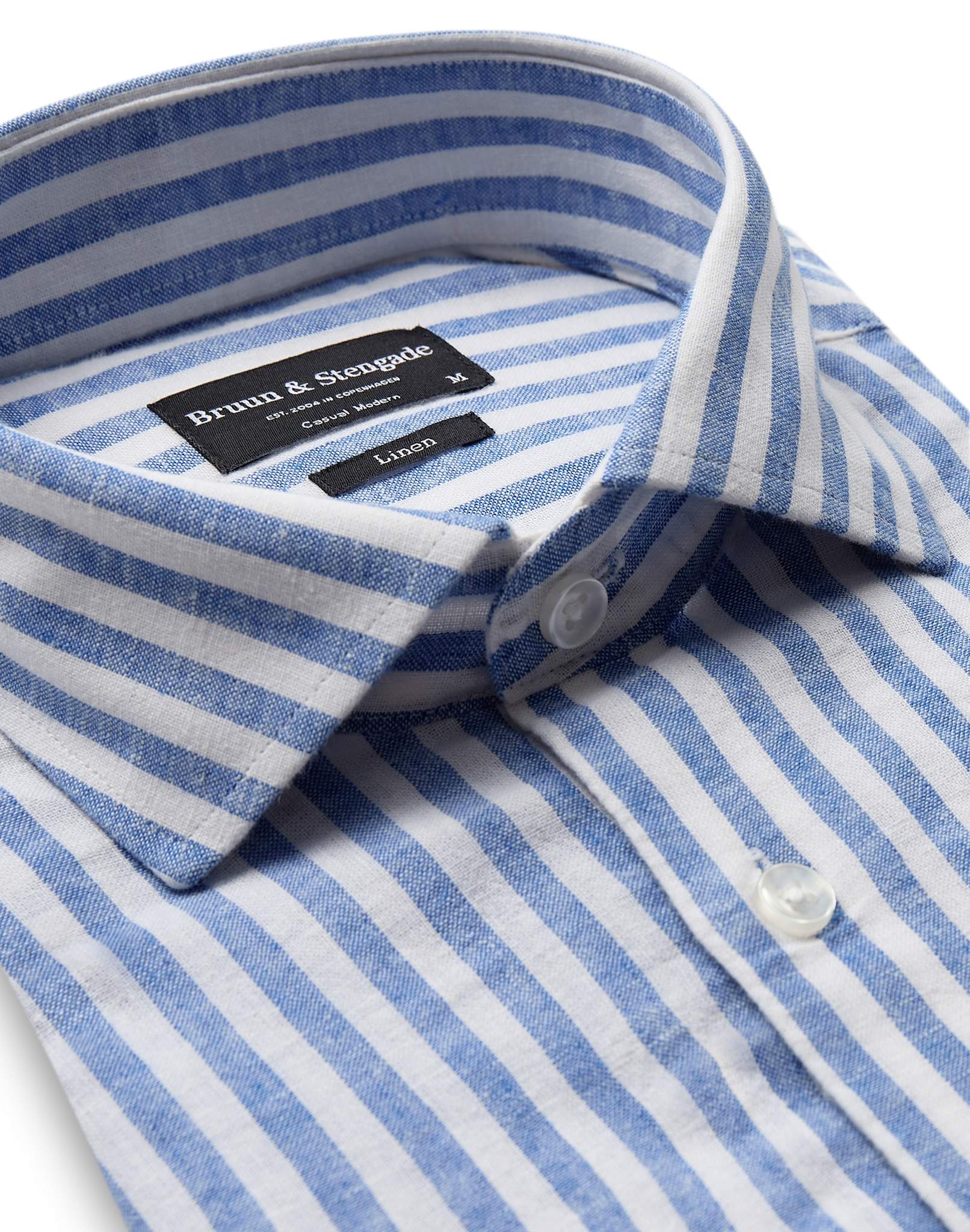 BS O'Sullivan Casual Modern Fit Shirt - Blue/White
