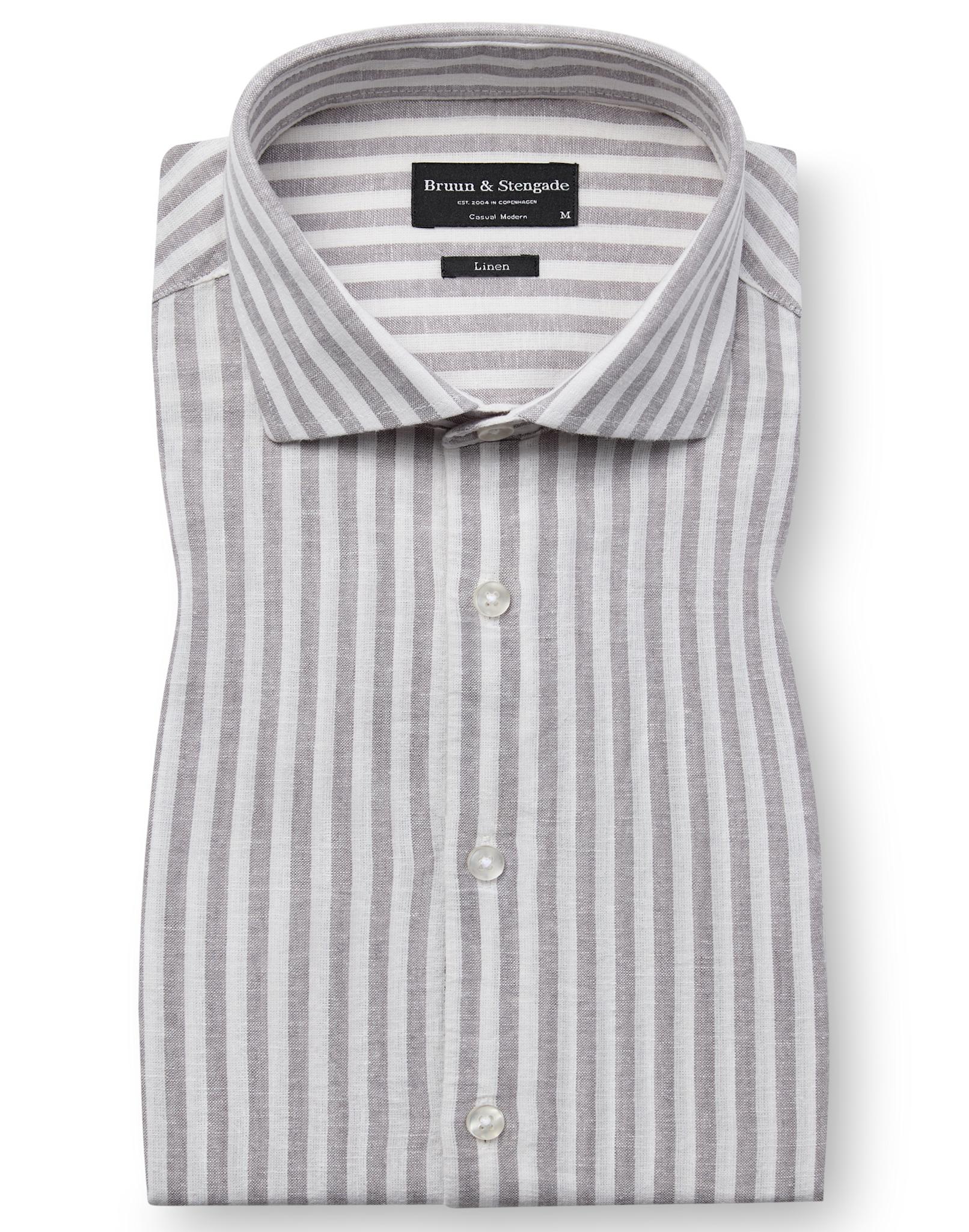 BS Rubio Casual Modern Fit Shirt - Grey/White