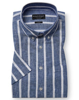 BS Randy Casual Modern Fit Shirt - Blue/White