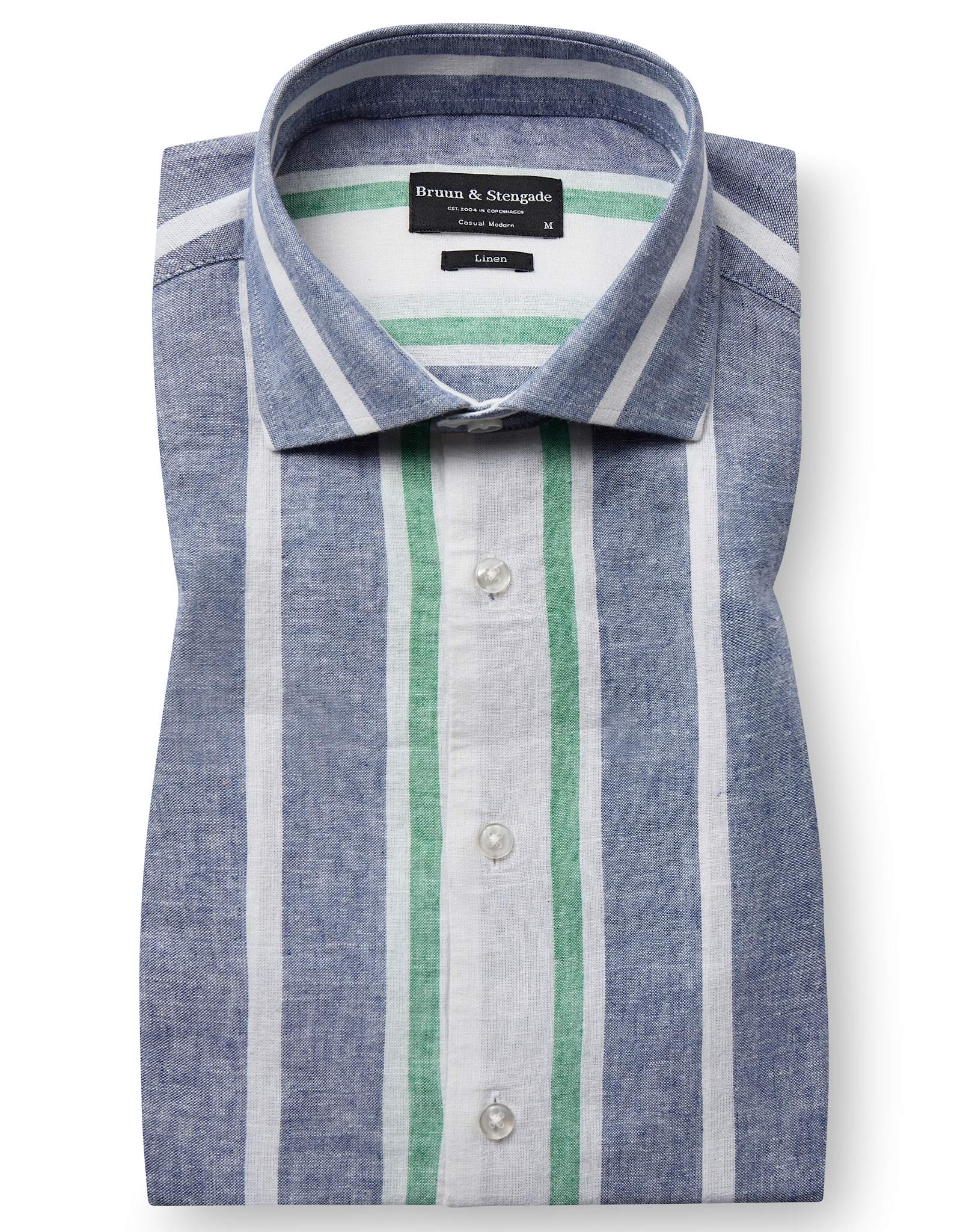BS Maini Casual Modern Fit Shirt - Blue/White