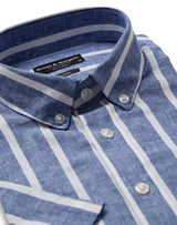 BS Randy Casual Modern Fit Shirt - Blue/White