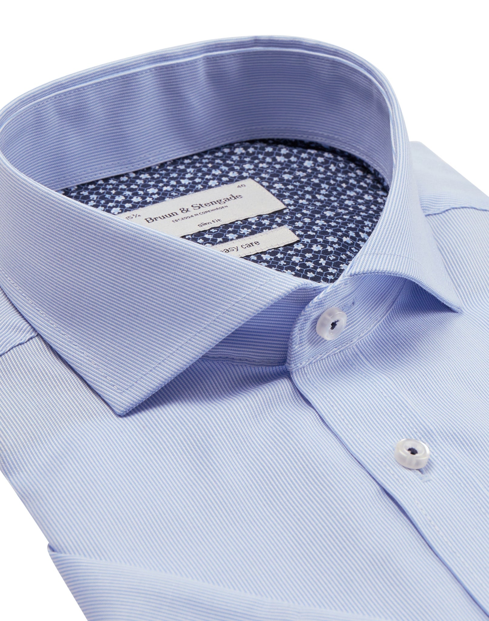 BS Wingfield Slim Fit Skjorte - Light Blue