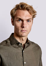 BS Sevilla Casual Slim Fit Shirt - Army