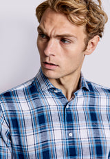 BS Getafe Casual Slim Fit Shirt - Blue