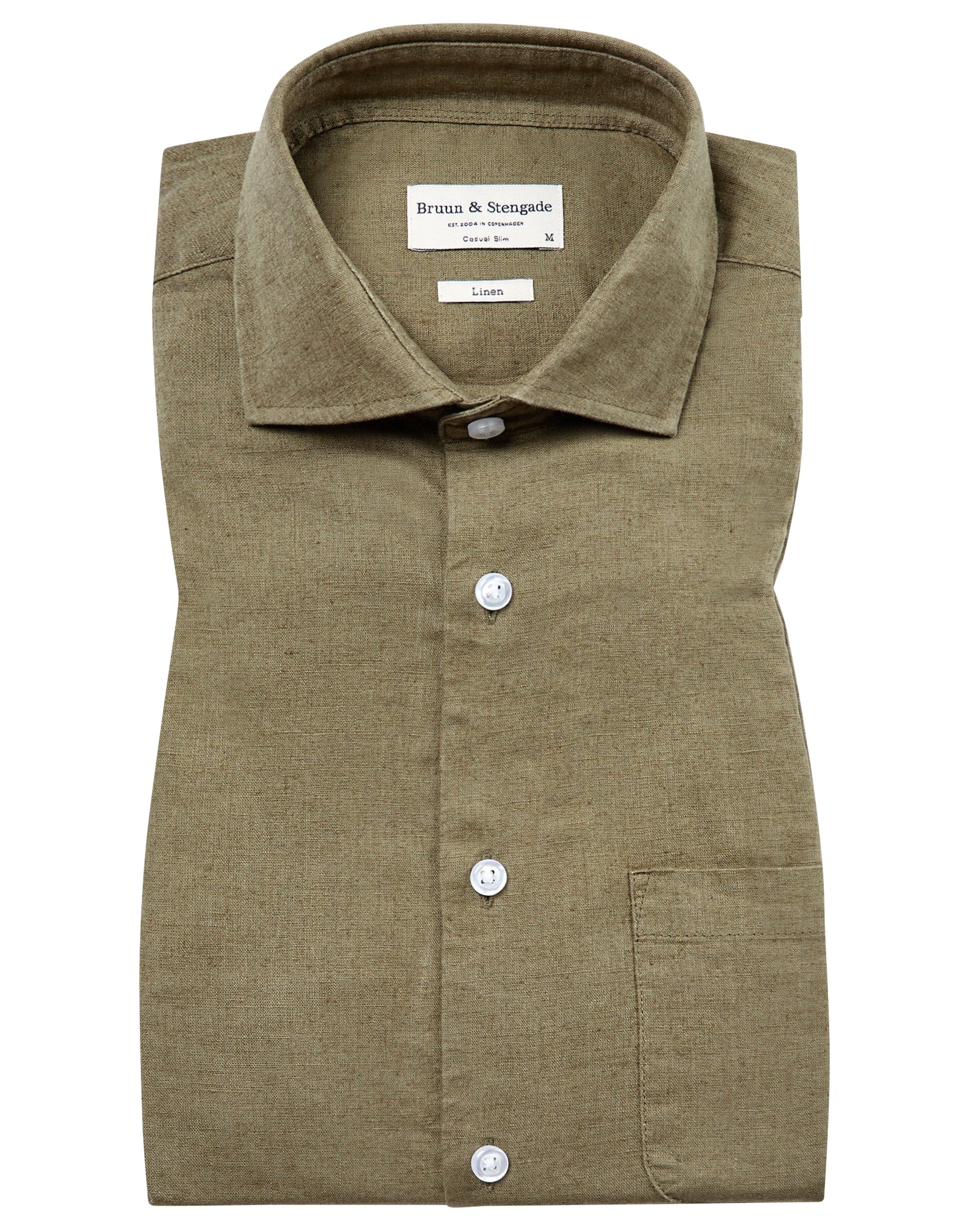 BS Ferrol Casual Slim Fit Skjorte - Army