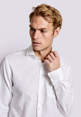 BS Ferrol Casual Slim Fit Shirt - White