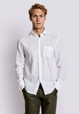 BS Ferrol Casual Slim Fit Shirt - White