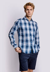 BS Getafe Casual Slim Fit Shirt - Blue